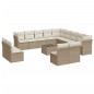 vidaXL 14-tlg. Garten-Sofagarnitur mit Kissen Beige Poly Rattan vidaXL 14-tlg. Garten-Sofagarnitur mit Kissen Beige Poly Rattan