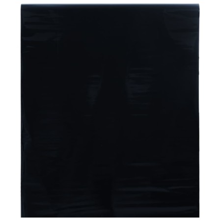vidaXL Fensterfolie Statisch Matt Schwarz 90x1000 cm PVC