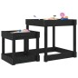 vidaXL Sand-Spieltische 2 Stk. Schwarz Massivholz Kiefer vidaXL Sand-Spieltische 2 Stk. Schwarz Massivholz Kiefer