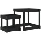 vidaXL Sand-Spieltische 2 Stk. Schwarz Massivholz Kiefer vidaXL Sand-Spieltische 2 Stk. Schwarz Massivholz Kiefer