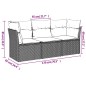 vidaXL 3-tlg. Garten-Sofagarnitur mit Kissen Braun Poly Rattan vidaXL 3-tlg. Garten-Sofagarnitur mit Kissen Braun Poly Rattan