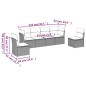 vidaXL 6-tlg. Garten-Sofagarnitur mit Kissen Beige Poly Rattan vidaXL 6-tlg. Garten-Sofagarnitur mit Kissen Beige Poly Rattan