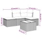 vidaXL 5-tlg. Garten-Sofagarnitur mit Kissen Schwarz Poly Rattan vidaXL 5-tlg. Garten-Sofagarnitur mit Kissen Schwarz Poly Rattan