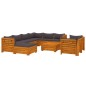 vidaXL 10-tlg. Garten-Lounge-Set mit Kissen Massivholz Akazie vidaXL 10-tlg. Garten-Lounge-Set mit Kissen Massivholz Akazie