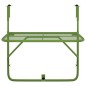 vidaXL Balkontisch Grün 60x40 cm Stahl vidaXL Balkontisch Grün 60x40 cm Stahl
