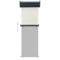 vidaXL Balkon-Seitenmarkise 65x250 cm Creme vidaXL Balkon-Seitenmarkise 65x250 cm Creme