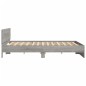 vidaXL Bettgestell mit Kopfteil Grau Sonoma 200x200 cm vidaXL Bettgestell mit Kopfteil Grau Sonoma 200x200 cm