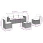 vidaXL 6-tlg. Garten-Sofagarnitur mit Kissen Schwarz Poly Rattan vidaXL 6-tlg. Garten-Sofagarnitur mit Kissen Schwarz Poly Rattan