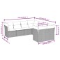 vidaXL 8-tlg. Garten-Sofagarnitur mit Kissen Schwarz Poly Rattan vidaXL 8-tlg. Garten-Sofagarnitur mit Kissen Schwarz Poly Rattan
