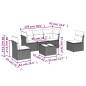 vidaXL 6-tlg. Garten-Sofagarnitur mit Kissen Beige Poly Rattan vidaXL 6-tlg. Garten-Sofagarnitur mit Kissen Beige Poly Rattan