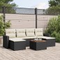 vidaXL 7-tlg. Garten-Sofagarnitur mit Kissen Schwarz Poly Rattan vidaXL 7-tlg. Garten-Sofagarnitur mit Kissen Schwarz Poly Rattan