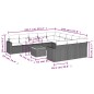 vidaXL 12-tlg. Garten-Sofagarnitur mit Kissen Grau Poly Rattan vidaXL 12-tlg. Garten-Sofagarnitur mit Kissen Grau Poly Rattan