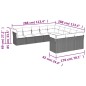vidaXL 11-tlg. Garten-Sofagarnitur mit Kissen Beige Poly Rattan vidaXL 11-tlg. Garten-Sofagarnitur mit Kissen Beige Poly Rattan