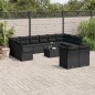 vidaXL 13-tlg. Garten-Sofagarnitur mit Kissen Schwarz Poly Rattan vidaXL 13-tlg. Garten-Sofagarnitur mit Kissen Schwarz Poly Rattan