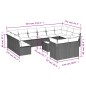vidaXL 13-tlg. Garten-Sofagarnitur mit Kissen Schwarz Poly Rattan vidaXL 13-tlg. Garten-Sofagarnitur mit Kissen Schwarz Poly Rattan