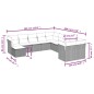 vidaXL 11-tlg. Garten-Sofagarnitur mit Kissen Beige Poly Rattan vidaXL 11-tlg. Garten-Sofagarnitur mit Kissen Beige Poly Rattan