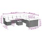 vidaXL 12-tlg. Garten-Sofagarnitur mit Kissen Grau Poly Rattan vidaXL 12-tlg. Garten-Sofagarnitur mit Kissen Grau Poly Rattan