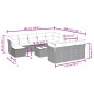 vidaXL 13-tlg. Garten-Sofagarnitur mit Kissen Schwarz Poly Rattan vidaXL 13-tlg. Garten-Sofagarnitur mit Kissen Schwarz Poly Rattan