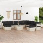 11-tlg. Garten-Sofagarnitur aus Paletten mit Kissen Fichtenholz 11-tlg. Garten-Sofagarnitur aus Paletten mit Kissen Fichtenholz