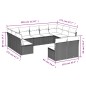 vidaXL 11-tlg. Garten-Sofagarnitur mit Kissen Schwarz Poly Rattan vidaXL 11-tlg. Garten-Sofagarnitur mit Kissen Schwarz Poly Rattan