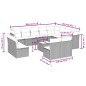 vidaXL 13-tlg. Garten-Sofagarnitur mit Kissen Schwarz Poly Rattan vidaXL 13-tlg. Garten-Sofagarnitur mit Kissen Schwarz Poly Rattan