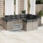 vidaXL 12-tlg. Garten-Sofagarnitur mit Kissen Grau Poly Rattan vidaXL 12-tlg. Garten-Sofagarnitur mit Kissen Grau Poly Rattan