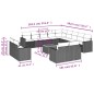 vidaXL 14-tlg. Garten-Sofagarnitur mit Kissen Beige Poly Rattan vidaXL 14-tlg. Garten-Sofagarnitur mit Kissen Beige Poly Rattan
