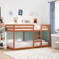 vidaXL Etagenbett Wachsbraun 80x200 cm Massivholz Kiefer vidaXL Etagenbett Wachsbraun 80x200 cm Massivholz Kiefer