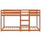 vidaXL Etagenbett Wachsbraun 80x200 cm Massivholz Kiefer vidaXL Etagenbett Wachsbraun 80x200 cm Massivholz Kiefer