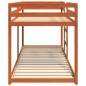 vidaXL Etagenbett Wachsbraun 80x200 cm Massivholz Kiefer vidaXL Etagenbett Wachsbraun 80x200 cm Massivholz Kiefer