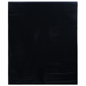 vidaXL Fensterfolie Statisch Matt Schwarz 45x2000 cm PVC