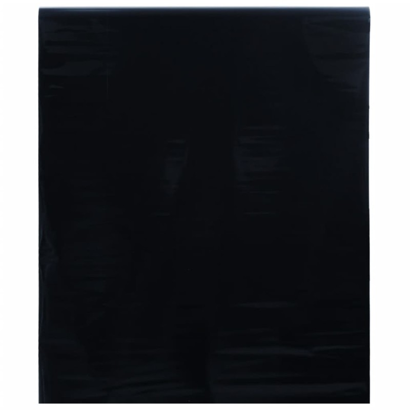 vidaXL Fensterfolie Statisch Matt Schwarz 45x2000 cm PVC vidaXL Fensterfolie Statisch Matt Schwarz 45x2000 cm PVC