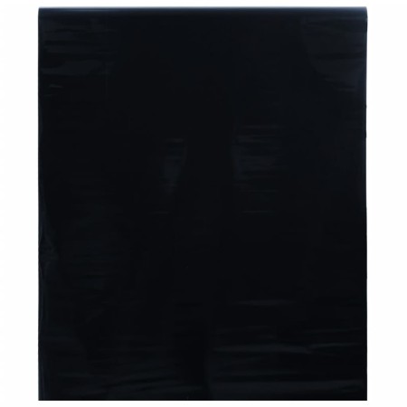 vidaXL Fensterfolie Statisch Matt Schwarz 45x2000 cm PVC