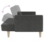 vidaXL Schlafsofa 2-Sitzer Dunkelgrau Stoff vidaXL Schlafsofa 2-Sitzer Dunkelgrau Stoff