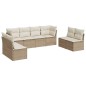 vidaXL 8-tlg. Garten-Sofagarnitur mit Kissen Beige Poly Rattan vidaXL 8-tlg. Garten-Sofagarnitur mit Kissen Beige Poly Rattan