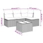 vidaXL 5-tlg. Garten-Sofagarnitur mit Kissen Schwarz Poly Rattan vidaXL 5-tlg. Garten-Sofagarnitur mit Kissen Schwarz Poly Rattan