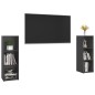 vidaXL TV-Schränke 2 Stk. Grau 107x35x37 cm Holzwerkstoff vidaXL TV-Schränke 2 Stk. Grau 107x35x37 cm Holzwerkstoff