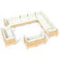 vidaXL 12-tlg. Garten-Lounge-Set mit Creme Kissen Massivholz Kiefer vidaXL 12-tlg. Garten-Lounge-Set mit Creme Kissen Massivholz Kiefer