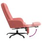 vidaXL Relaxsessel mit Fußstütze Rosa Samt vidaXL Relaxsessel mit Fußstütze Rosa Samt