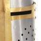 vidaXL Mittelalterlicher Kreuzritter-Helm Antik Replik LARP Silbern Stahl 