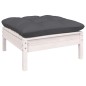 vidaXL 8-tlg. Garten-Lounge-Set mit Kissen Weiß Kiefer Massivholz vidaXL 8-tlg. Garten-Lounge-Set mit Kissen Weiß Kiefer Massivholz
