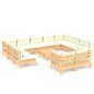 vidaXL 12-tlg. Garten-Lounge-Set mit Creme Kissen Massivholz Kiefer vidaXL 12-tlg. Garten-Lounge-Set mit Creme Kissen Massivholz Kiefer