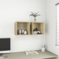 vidaXL Wandschrank Sonoma-Eiche 37x37x37 cm Holzwerkstoff vidaXL Wandschrank Sonoma-Eiche 37x37x37 cm Holzwerkstoff