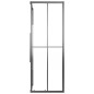 vidaXL Duschkabine Halbmatt ESG 90x70x180 cm Schwarz vidaXL Duschkabine Halbmatt ESG 90x70x180 cm Schwarz
