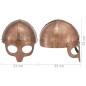 vidaXL Wikinger-Helm Antik Replik LARP Kupfern Stahl vidaXL Wikinger-Helm Antik Replik LARP Kupfern Stahl