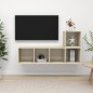 vidaXL 2-tlg. TV-Schrank-Set Sonoma-Eiche Holzwerkstoff vidaXL 2-tlg. TV-Schrank-Set Sonoma-Eiche Holzwerkstoff