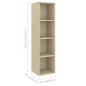 vidaXL 2-tlg. TV-Schrank-Set Sonoma-Eiche Holzwerkstoff vidaXL 2-tlg. TV-Schrank-Set Sonoma-Eiche Holzwerkstoff