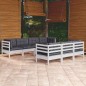 vidaXL 8-tlg. Garten-Lounge-Set mit Kissen Kiefer Massivholz vidaXL 8-tlg. Garten-Lounge-Set mit Kissen Kiefer Massivholz