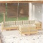 vidaXL 8-tlg. Garten-Lounge-Set mit Creme Kissen Massivholz Kiefer vidaXL 8-tlg. Garten-Lounge-Set mit Creme Kissen Massivholz Kiefer