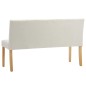vidaXL Bank 140 cm Creme Samt
